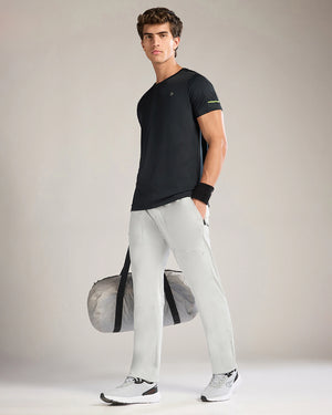 Zoiro Athleisure Track Pant - Mist Grey pocket detail