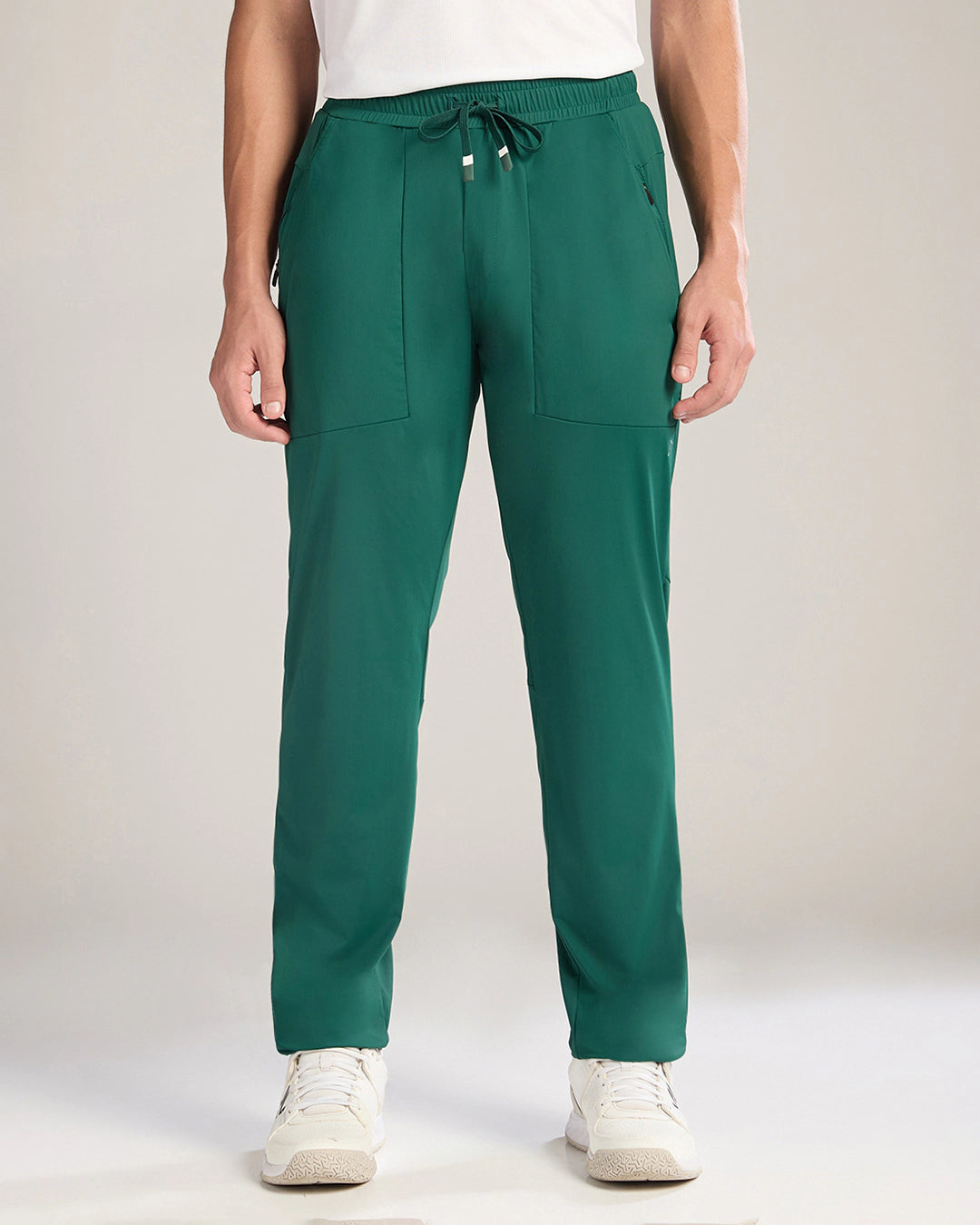 Zoiro Athleisure Track Pant - Rain Forest front view