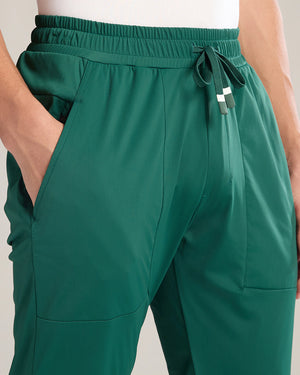 Zoiro Athleisure Track Pant - Rain Forest detail